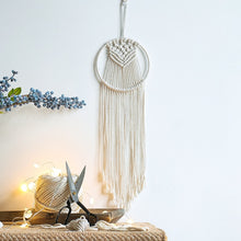 Load image into Gallery viewer, Handmade Knitted Tapestry- Star Moon Bohemia Wall Hanging
