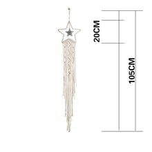 Load image into Gallery viewer, Handmade Knitted Tapestry- Star Moon Bohemia Wall Hanging
