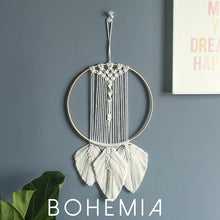 Load image into Gallery viewer, Handmade Knitted Tapestry- Star Moon Bohemia Wall Hanging
