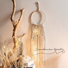 Load image into Gallery viewer, Handmade Knitted Tapestry- Star Moon Bohemia Wall Hanging
