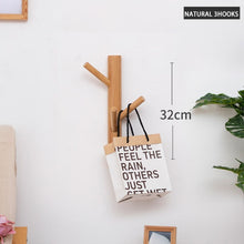 Load image into Gallery viewer, Wooden Hanging Coat Wall Rack
