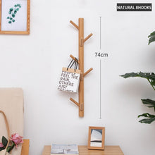 Load image into Gallery viewer, Wooden Hanging Coat Wall Rack

