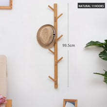 Load image into Gallery viewer, Wooden Hanging Coat Wall Rack
