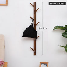 Load image into Gallery viewer, Wooden Hanging Coat Wall Rack
