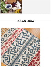 Load image into Gallery viewer, Morocco Cotton Hand Woven Printed Area Rugs
