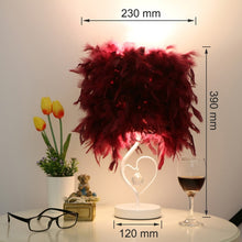 Load image into Gallery viewer, Feather Crystal Table Lamp
