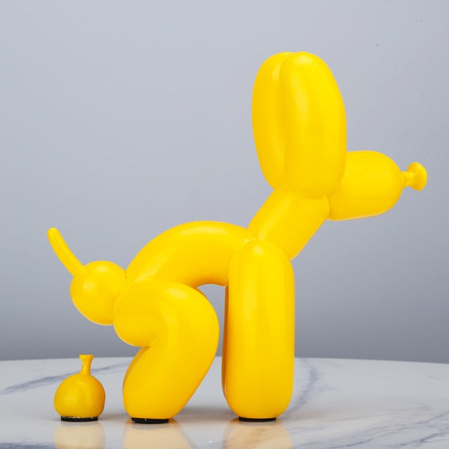 Creative Poop Balloon Dog Statue