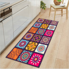 Load image into Gallery viewer, Non-slip Mandala Style Floral Pattern Kitchen Rug
