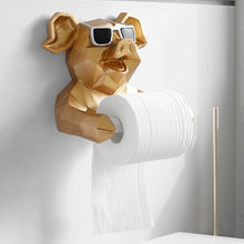 Load image into Gallery viewer, Animal tissue box Statue Figurine Hanging toilet paper holder
