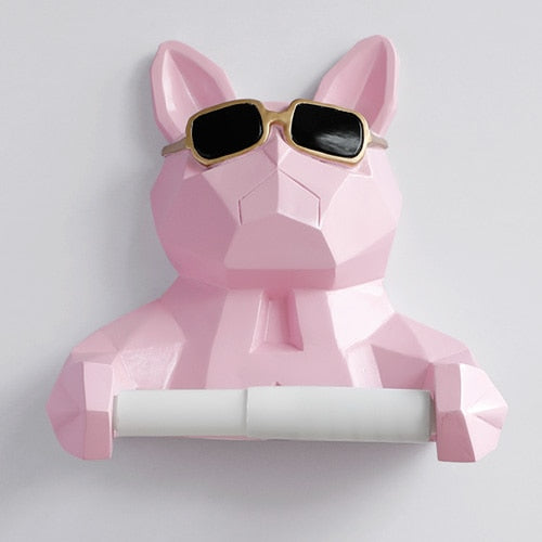 Animal tissue box Statue Figurine Hanging toilet paper holder