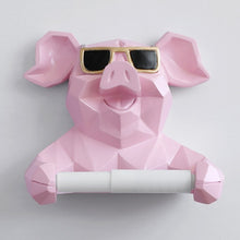 Load image into Gallery viewer, Animal tissue box Statue Figurine Hanging toilet paper holder
