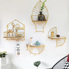 Load image into Gallery viewer, Wall Mount Gold Wall Display Decorations
