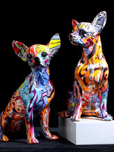 Load image into Gallery viewer, Creative Color Chihuahua Dog Statue
