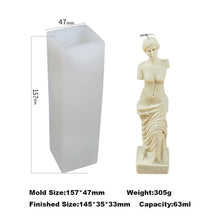 Load image into Gallery viewer, Rome Pillar Candle Molds
