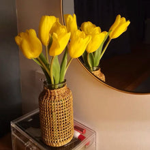 Load image into Gallery viewer, Straw Woven Glass Vases
