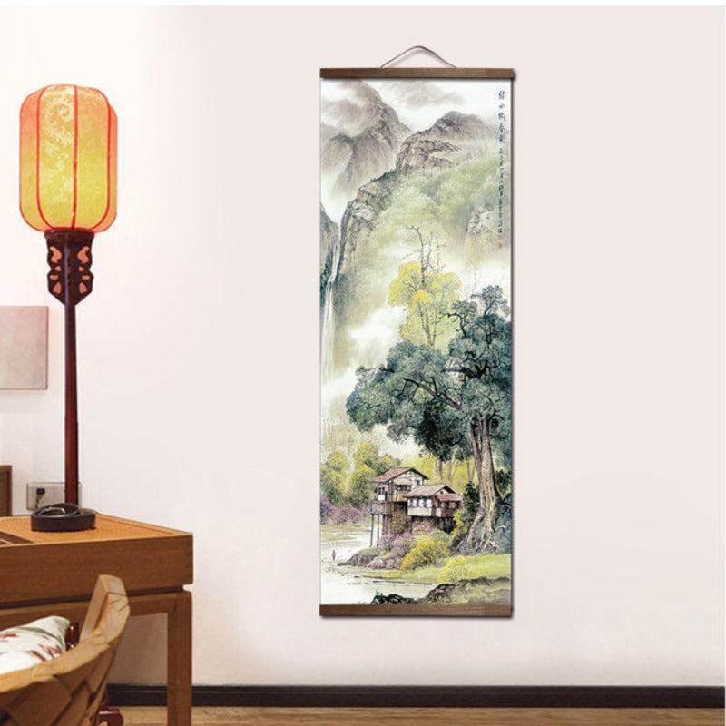 Chinese Traditional Style Four Seasons Landscape Canvas