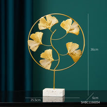 Load image into Gallery viewer, Nordic Decoration Home Golden Ornaments Leaf Iron
