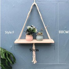Load image into Gallery viewer, Hand-Woven Macrame Tapestry Shelves Wall Hanging
