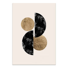 Load image into Gallery viewer, Nordic  Abstract Gold Leaf Wall Art Canvas Painting

