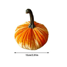 Load image into Gallery viewer, Artificial Pumpkin Velvet Plush Decoration
