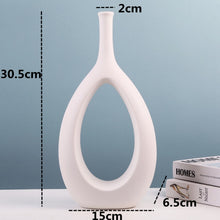 Load image into Gallery viewer, Ceramic Hollow Out Flower Vase
