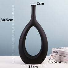 Load image into Gallery viewer, Ceramic Hollow Out Flower Vase
