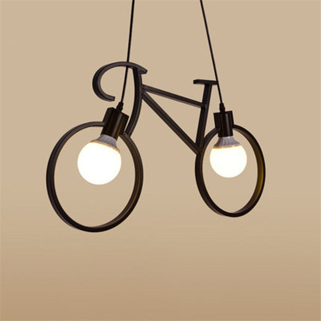 Creative Retro Bicycle Pendant Light