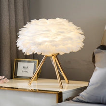 Load image into Gallery viewer, Feather lamp table lamp decorations
