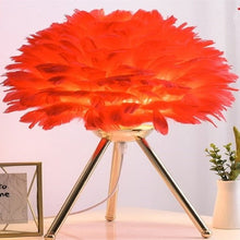 Load image into Gallery viewer, Feather lamp table lamp decorations
