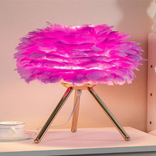 Load image into Gallery viewer, Feather lamp table lamp decorations
