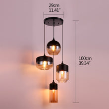 Load image into Gallery viewer, Nordic Modern loft hanging Glass Pendant Lamp

