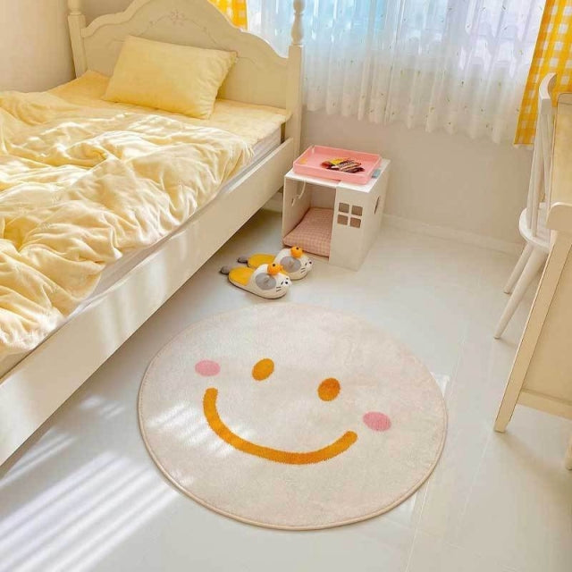 Nordic Smiley Sunflower Rug and Carpet