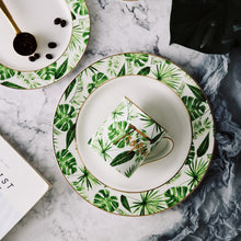 Load image into Gallery viewer, Beauty Gold European Style Green Plants Tableware
